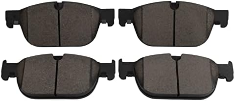 TRQ Front Ceramic Brake Pad Set Includes Contact Point Grease
