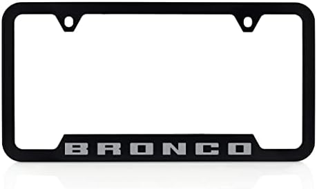 Ford Bronco UV Printed License Plate Frame - Cactus Grey