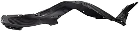 TRQ Front Right Inner Fender Liner Black Passenger Side