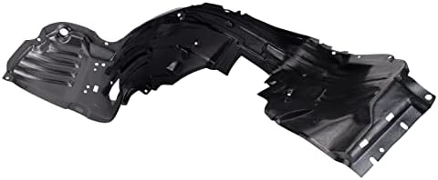 TRQ Front Left Inner Fender Liner Black Drivers Side