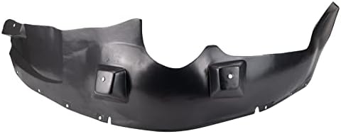 TRQ Front Right Inner Fender Liner Black Passenger Side