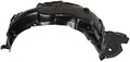 TRQ Front Right Inner Fender Liner Black Passenger Side