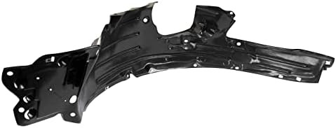 TRQ Front Right Inner Fender Liner Black Passenger Side