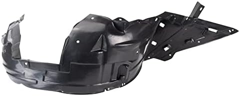 TRQ Front Right Inner Fender Liner Black Passenger Side