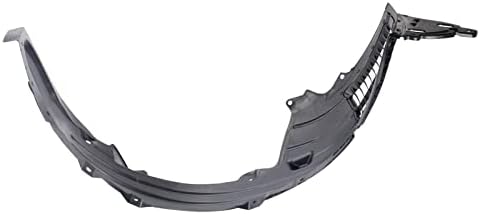 TRQ Front Left Inner Fender Liner Black Drivers Side