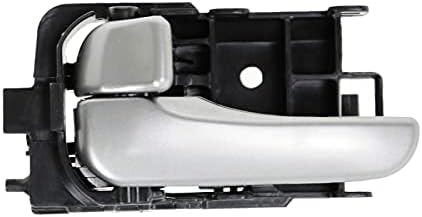 TRQ Rear Left Interior Door Handle Silver Drivers Side