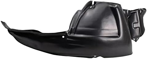 TRQ Front Right Inner Fender Liner Black Passenger Side