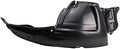 TRQ Front Right Inner Fender Liner Black Passenger Side