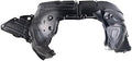 TRQ Front Right Inner Fender Liner Black Passenger Side