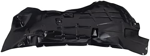 TRQ Front Right Inner Fender Liner Black Passenger Side