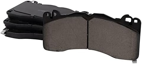TRQ Front Ceramic Brake Pad Set Includes Contact Point Grease and Hardware
