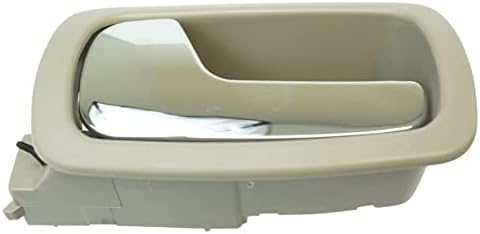 TRQ Door Handle Rear Inner Inside Gray & Chrome Pair Set
