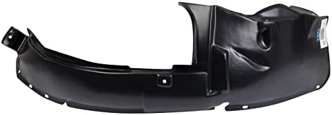 TRQ Front Right Inner Fender Liner Black Passenger Side