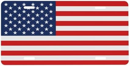 American Flag Front License Plate 6" * 12" for Women
