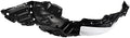 TRQ Front Left Inner Fender Liner Black Drivers Side