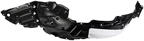 TRQ Front Left Inner Fender Liner Black Drivers Side