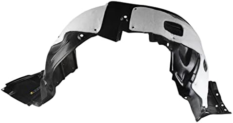 TRQ Front Right Inner Fender Liner Black Passenger Side