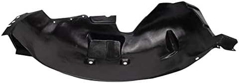 TRQ Front Right Inner Fender Liner Black Passenger Side
