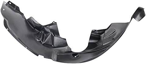 TRQ Front Right Inner Fender Liner Black Passenger Side