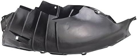 TRQ Front Right Forward Inner Fender Liner Black Passenger Side