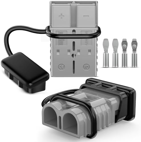 Nilight 350AMP 2/0AWG Anderson Connector 12V-36V Battery Quick Connect Kit