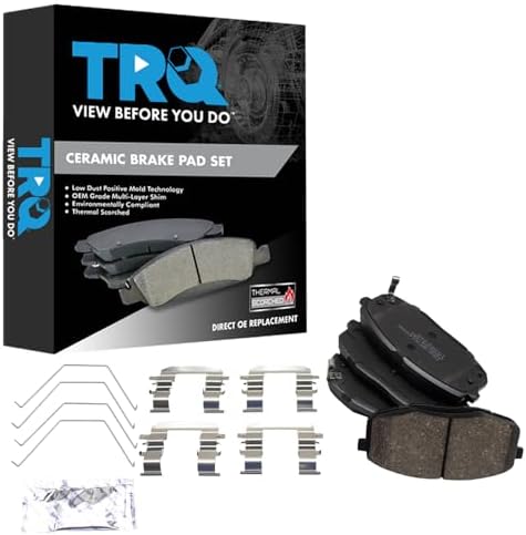 TRQ Front Ceramic Brake Pad Set