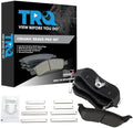 TRQ Rear Brake Pads Ceramic Hardware Wear Sensor
