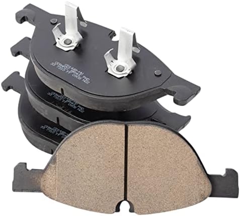 TRQ Front Ceramic Brake Pad Set Includes Contact Point Grease