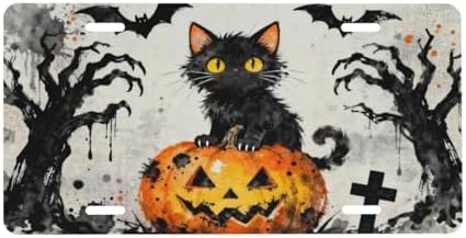 Halloween Pumpkin Front License Plate Car Decorative License Plates