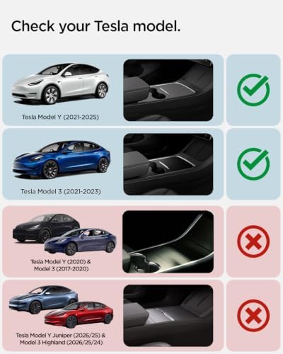 Spigen Center Console Organizer for Legacy Tesla Model Y & 3