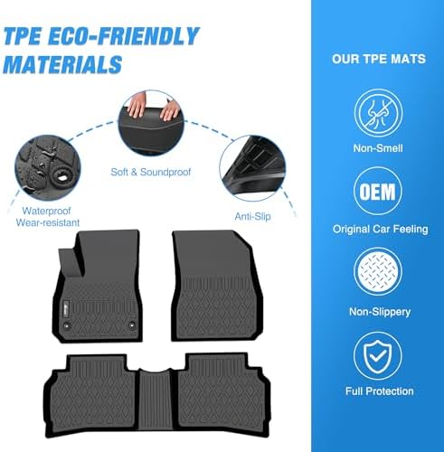 Nilight TPE Floor Mats for Chevy Malibu