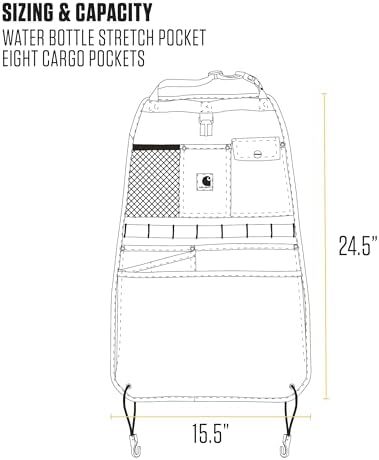 Carhartt Universal Nylon Duck Seat Organizer Carhartt Brown