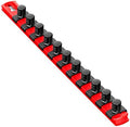 Ernst Manufacturing 13-Inch Magnetic Socket Organizer with 11 1/2-Inch Twist Lock Clips, Red - 8416M-Red-1/2 by ErnstManufacturingInc