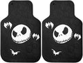 Plasticolor 001520R01 Disney Nightmare Before Christmas Bones Design with White Bats Front Floor Mat for Car Truck SUV