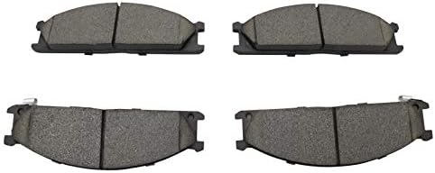TRQ Front Ceramic Brake Pad Set