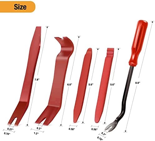 GOOACC 5 PCS Nylon Auto Trim Removal Tool Kit No-Scratch - Image 2