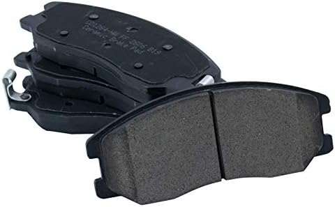TRQ Front Brake Pads Ceramic Hardware Wear Sensor