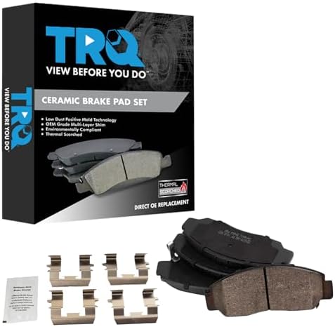 TRQ Front Ceramic Brake Pad Set