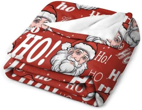 Socira Christmas Blanket Ho-ho Throw Blanket for Women Men Soft Sofa Throws for Travel Camping Bed Home Car - Image 3