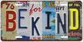 Be Kind Front License Plate 6" * 12" for Women