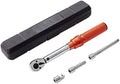 VEVOR 1/4-inch Drive Click Torque Wrench, 20-200in.lb/3-23n.m Mechanical Dual Range Scales, Dual-Direction Adjustable with Adapters Extension Rod by VEVOR