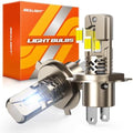 SEALIGHT H4/9003/HB2 Bulbs, 12X 70,000LM Super Bright H4 Driving Bulb, 6500K White 9003 LED Lights, Canbus Ready Direct Fit, Plug-N-Play, Pack of 2