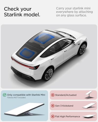 Spigen Rattleproof Car Mount Kit for Starlink Mini [Holds 50+ lb Force]