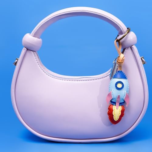 Universe Leather Bag Charm - Unique Purse Charm Keychain for Backpacks