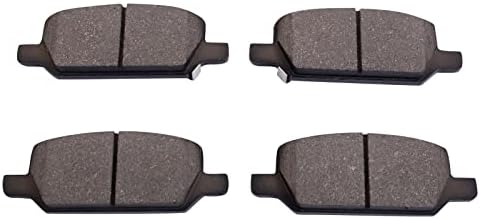 TRQ Rear Ceramic Brake Pad Set Includes Contact Point Grease