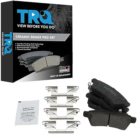 TRQ Rear Ceramic Brake Pad Set