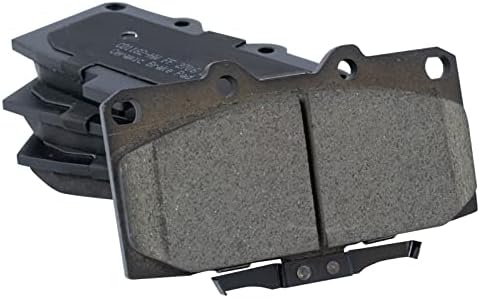 TRQ Front Brake Pads Ceramic Hardware Wear Sensor