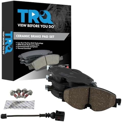 TRQ Front Ceramic Brake Pad Set