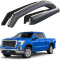 Goodyear Shatterproof in-Channel Window Deflectors for Trucks GMC Sierra 1500 2019-2026 Crew Cab, Rain Guards, Window Visors, Vent Deflector, Truck Accessories, 4pcs - GY009004