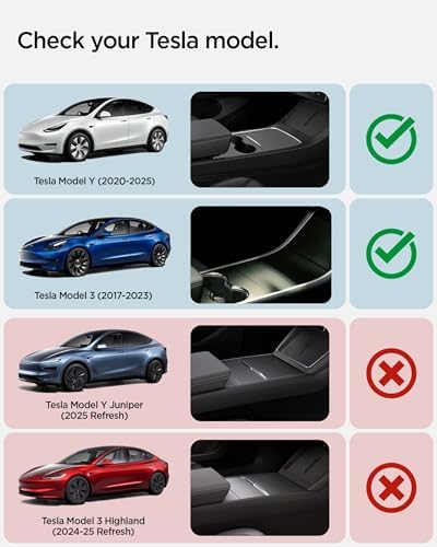 Spigen Under Screen Storage Organizer for Legacy Tesla Model Y and 3